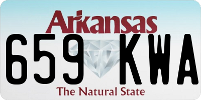 AR license plate 659KWA