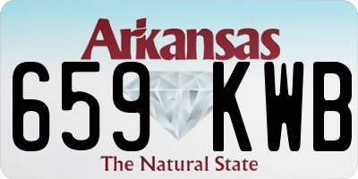 AR license plate 659KWB