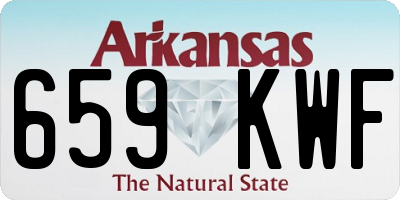 AR license plate 659KWF