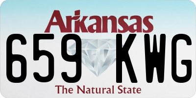 AR license plate 659KWG
