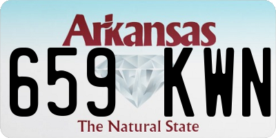 AR license plate 659KWN