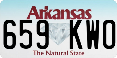AR license plate 659KWO