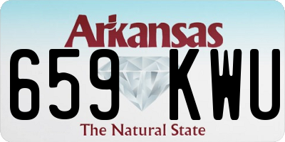AR license plate 659KWU