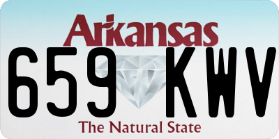 AR license plate 659KWV