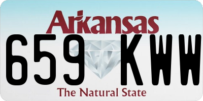 AR license plate 659KWW