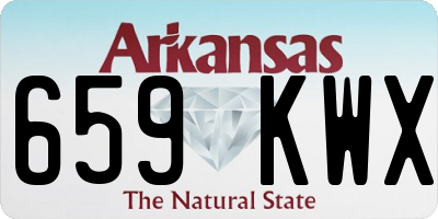 AR license plate 659KWX