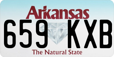 AR license plate 659KXB