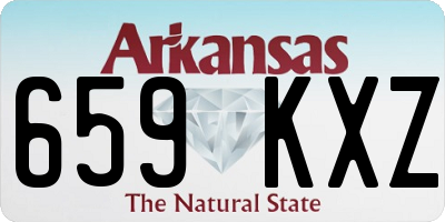 AR license plate 659KXZ