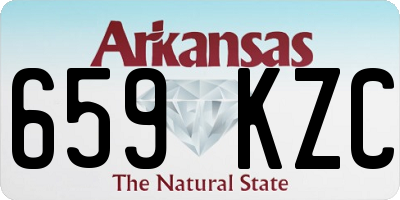 AR license plate 659KZC
