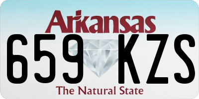 AR license plate 659KZS