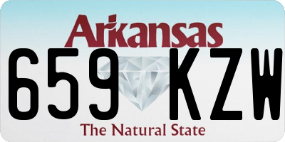 AR license plate 659KZW