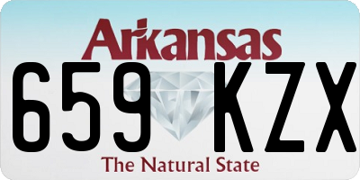 AR license plate 659KZX