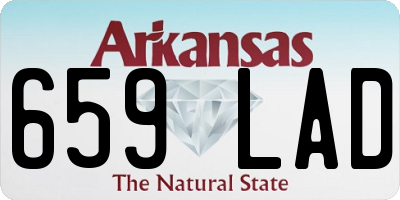 AR license plate 659LAD