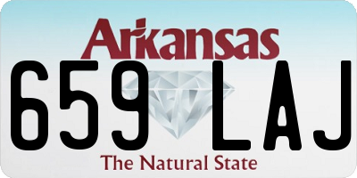 AR license plate 659LAJ