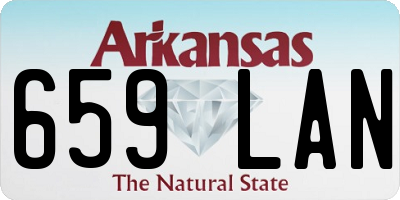 AR license plate 659LAN