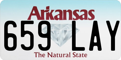 AR license plate 659LAY