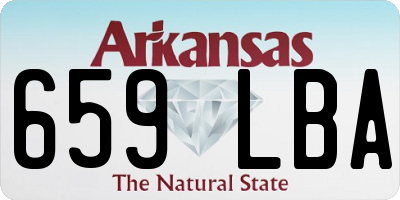 AR license plate 659LBA