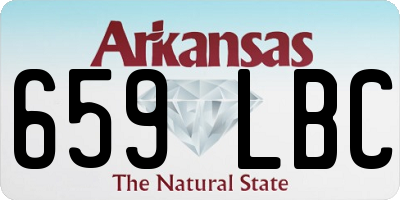 AR license plate 659LBC