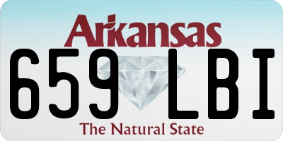 AR license plate 659LBI