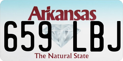 AR license plate 659LBJ