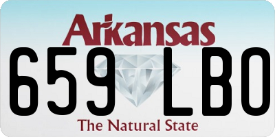 AR license plate 659LBO