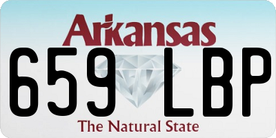 AR license plate 659LBP