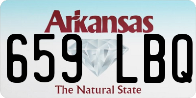 AR license plate 659LBQ