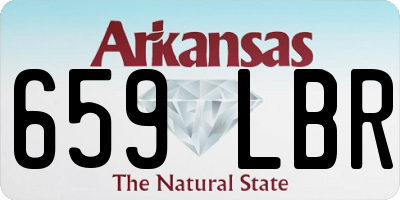 AR license plate 659LBR