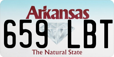 AR license plate 659LBT