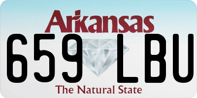 AR license plate 659LBU