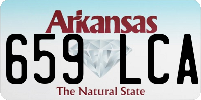 AR license plate 659LCA