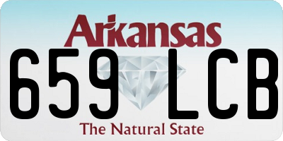 AR license plate 659LCB