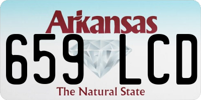AR license plate 659LCD