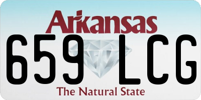 AR license plate 659LCG