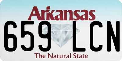 AR license plate 659LCN