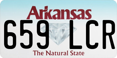 AR license plate 659LCR