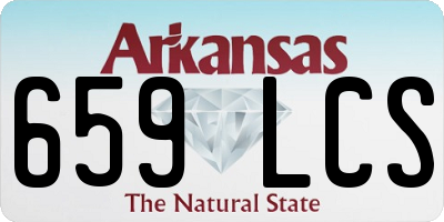 AR license plate 659LCS