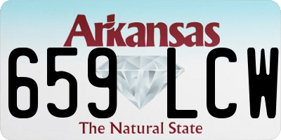 AR license plate 659LCW