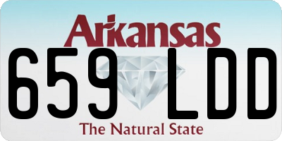 AR license plate 659LDD