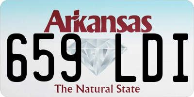 AR license plate 659LDI