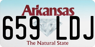 AR license plate 659LDJ