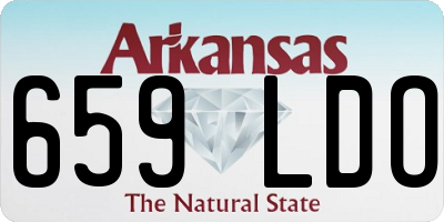 AR license plate 659LDO