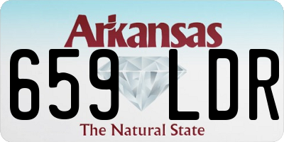 AR license plate 659LDR