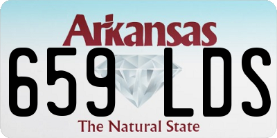 AR license plate 659LDS