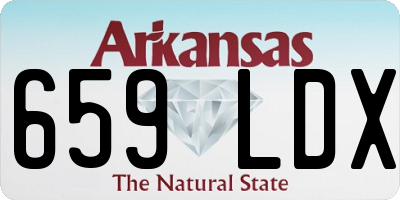 AR license plate 659LDX