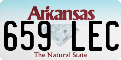 AR license plate 659LEC