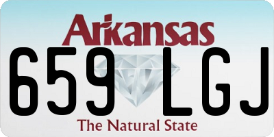 AR license plate 659LGJ
