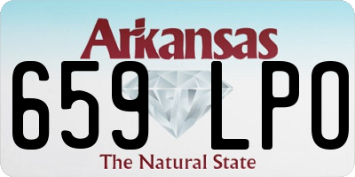 AR license plate 659LPO