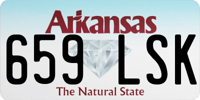 AR license plate 659LSK