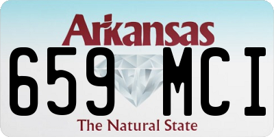 AR license plate 659MCI